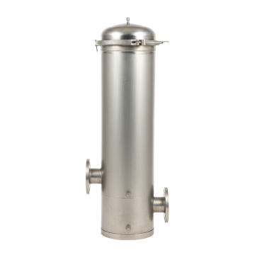 Meervoudig kaarsenfilterhuis van roestvrij staal van Van Borselen Filters voor industriële filtratie.