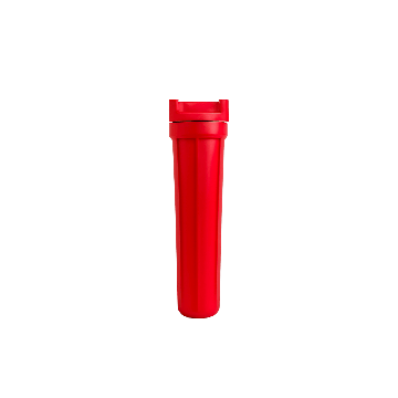 Hoge temperaturen kaarsenfilterhuis van Van Borselen Filters, gemaakt van Glass Reinforced Nylon, geschikt voor industriële toepassingen zoals waterbehandeling, chemie, olie en gas, met een drukklasse van 8.6 bar en maximale temperatuur van 74°C. Aansluit
